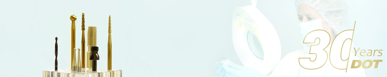 PVD-coatings on dental implant collars and abutments - made by DOT GmbH