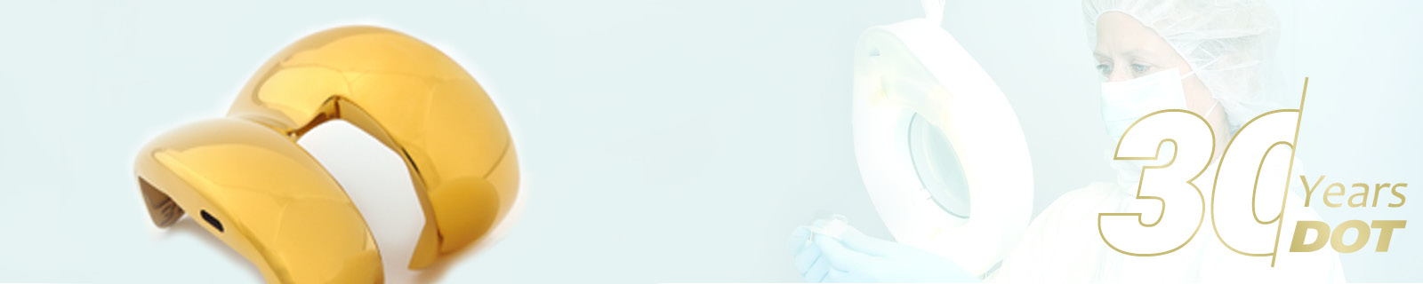 TiN-coated femoral component made by DOT GmbH